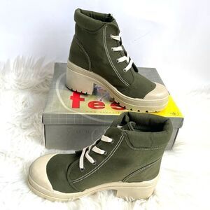 On Your Feet Army Green Combat Military Boots